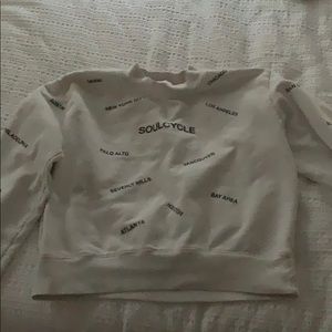 Soul by SoulCycle Laura cropped regions sweatshirt